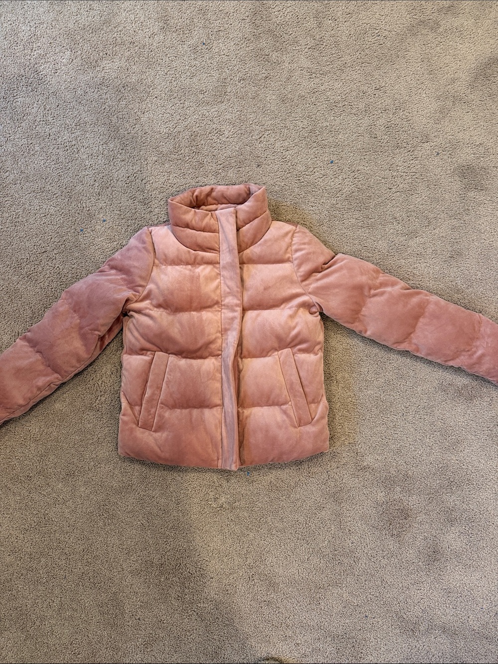 Abercrombie & Fitch Plush Quilted Puffer Jacket - Rose